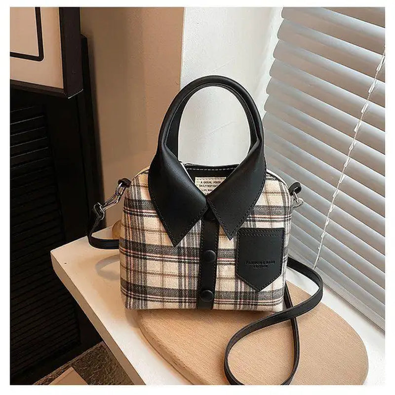 Chic Crossbody Handbag: Fashionable Women’s Shoulder Bag with Clothes-Inspired Style