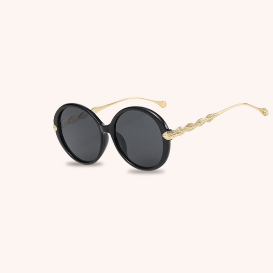 Vintage Glamour: Oversized Round Sunglasses for Women