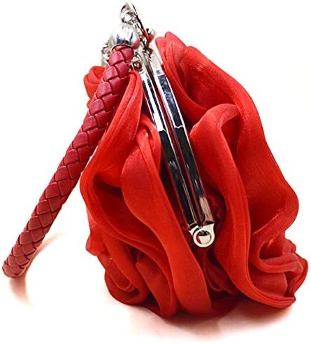 Buddy Women Rose-Shaped Clutch: Soft Satin Wristlet Handbag for Wedding Parties and Elegant Occasions