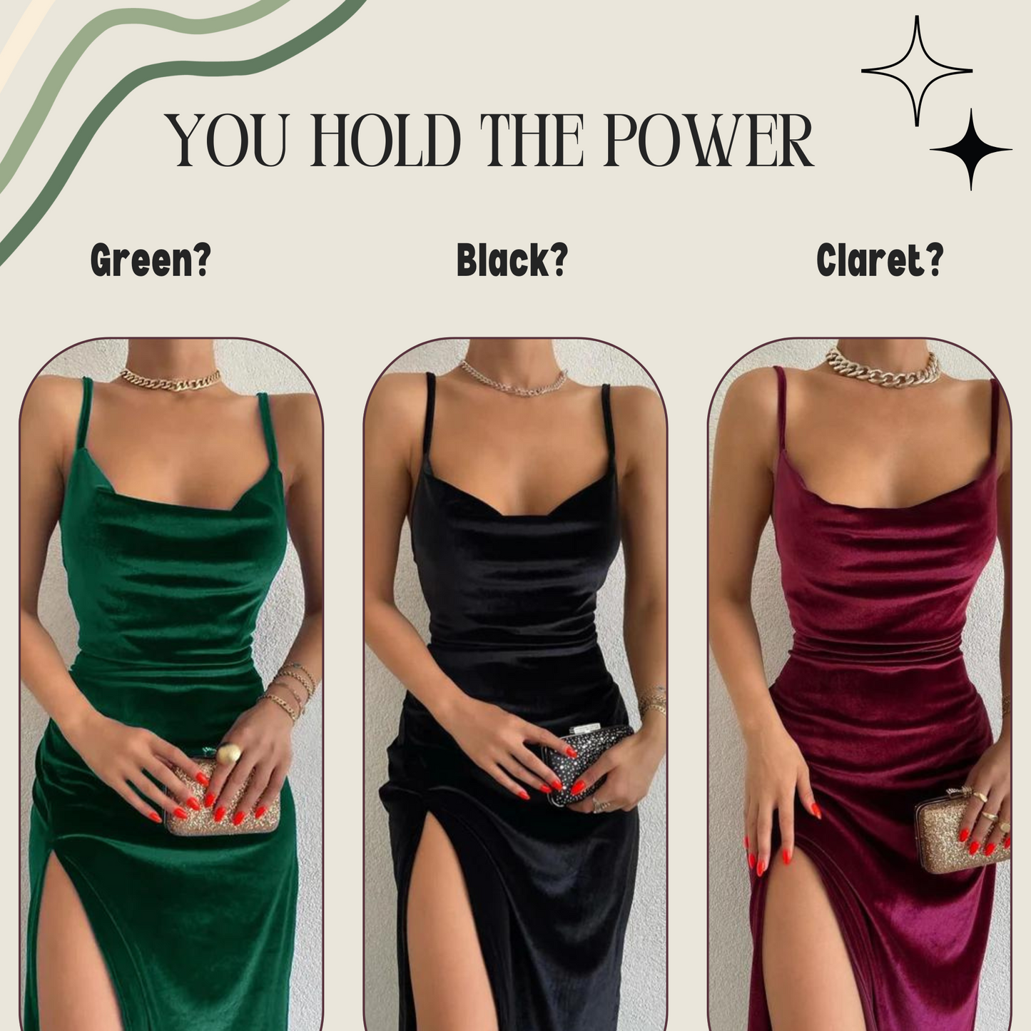 Sleveless High Vent - Cocktail Party Maxi Dress - Velvet Prom Dress