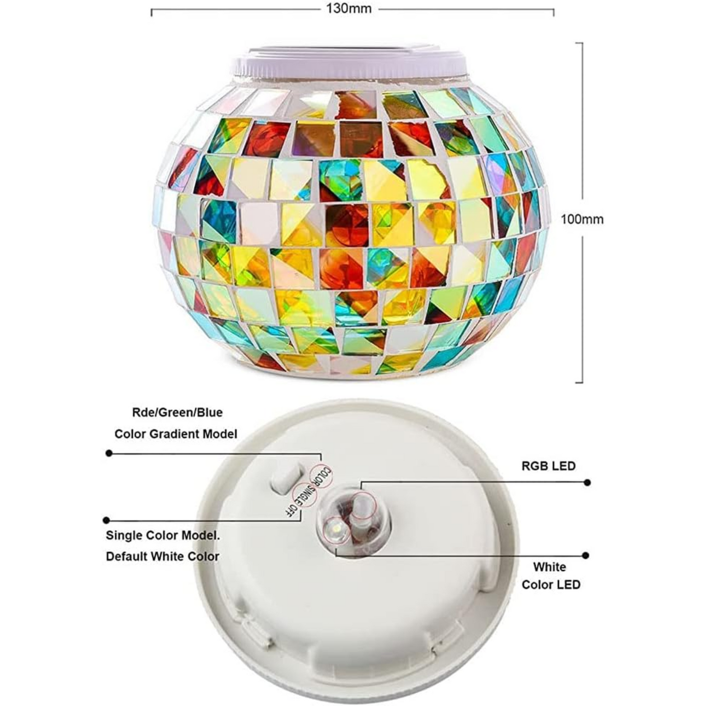 SOLARISA MOSAIC GARDEN LIGHT