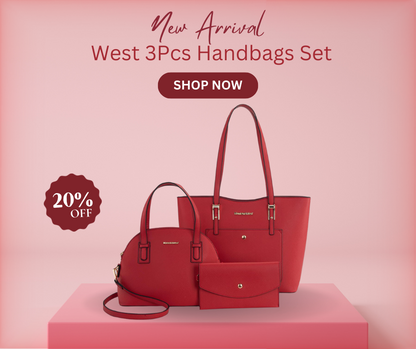 Women’s 3-Piece Purse Set - Elegant Tote, Satchel & Crossbody Bag with Matching Wallet