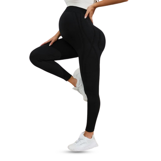 Maternity Over-Belly Leggings - Full-Length Yoga & Workout Pants for Pregnancy