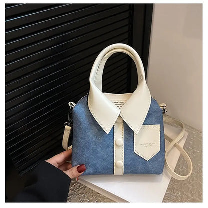 Chic Crossbody Handbag: Fashionable Women’s Shoulder Bag with Clothes-Inspired Style